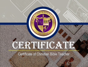 Certificate of Christian Bible Teacher Genesis University
