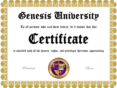 Certificate of Christian Science Teacher