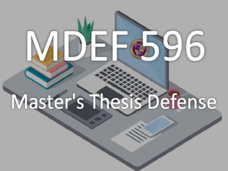 MDEF 596: Master's Thesis Defense
