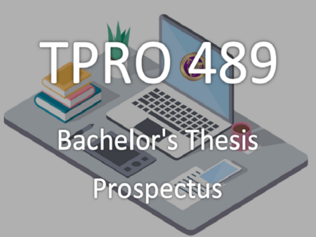 Bachelor's Thesis Prospectus