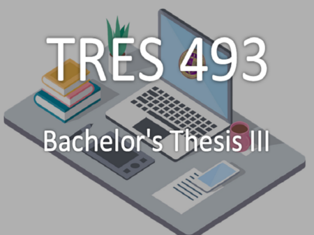TRES 493: Bachelor's Thesis III